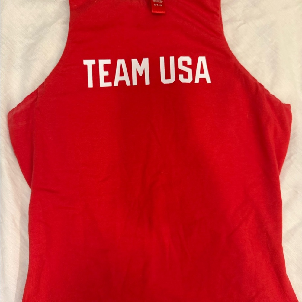 Skims Team USA Cotton High Neck Bodysuit